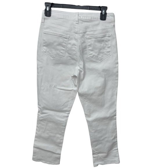 L'Agence Women's White High-Rise Nadia Cropped Jeans Pants Size 27 - Picture 4 of 8